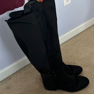 Black tall boots